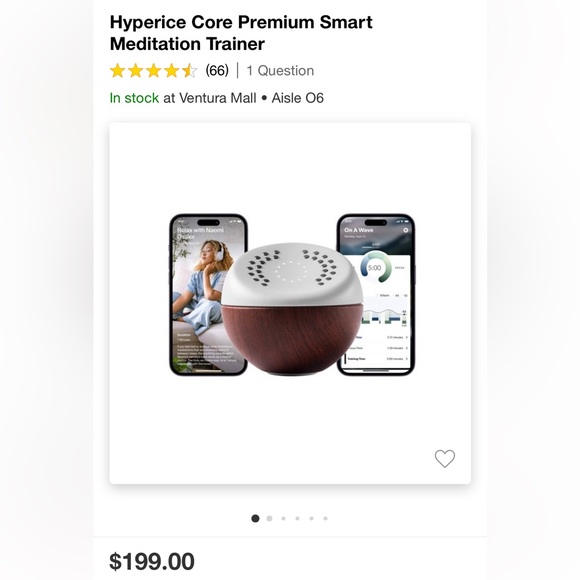 Hyperice Core Premium Smart Meditation Trainer - Picture 1 of 4